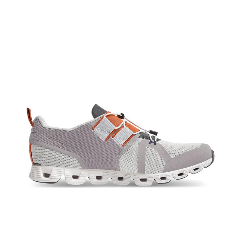 On Cloud Nexus Running Shoes Women's Low Top Zinc Gray/Matte Red-1