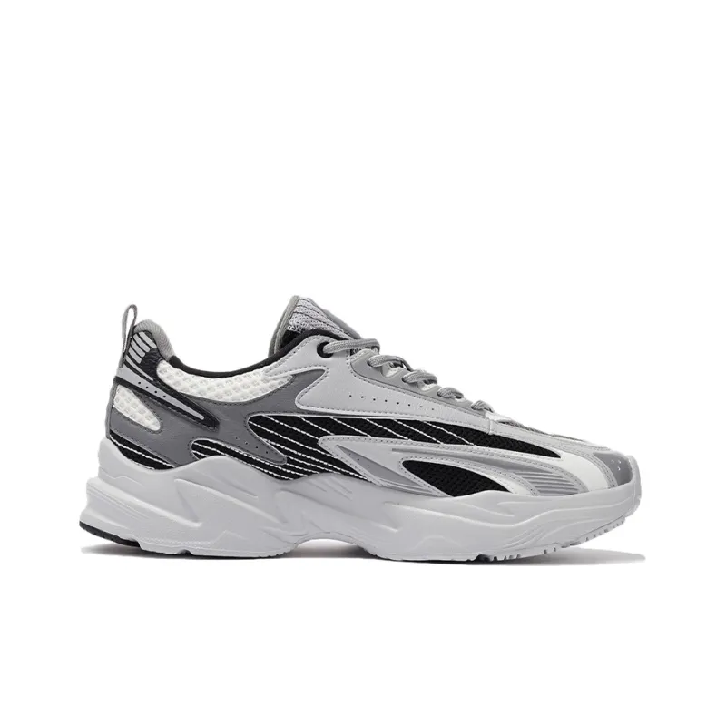 LiNing Meteor Rebound Low Top Sports Casual Shoes Men's Black Gray Color-1