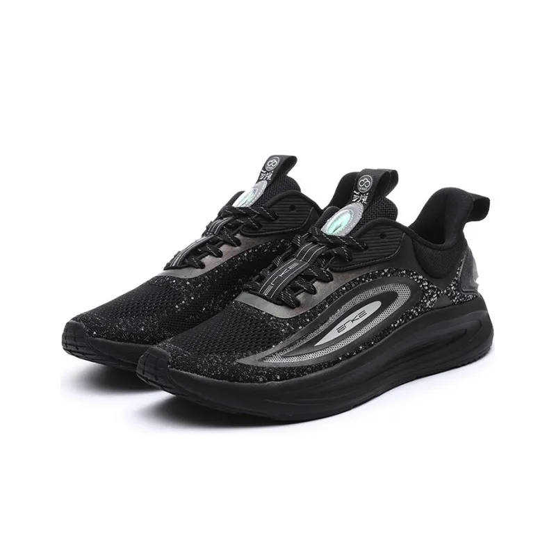 Erke Strange Bomb PRO Α-Fle Cushioning Low-Top Running Shoes Men's Black-1