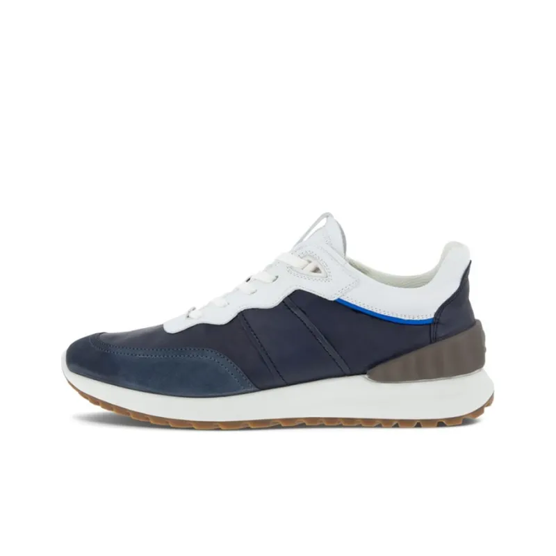Ecco Astir Waffle Low Top Sports Casual Shoes Men's Blue-0