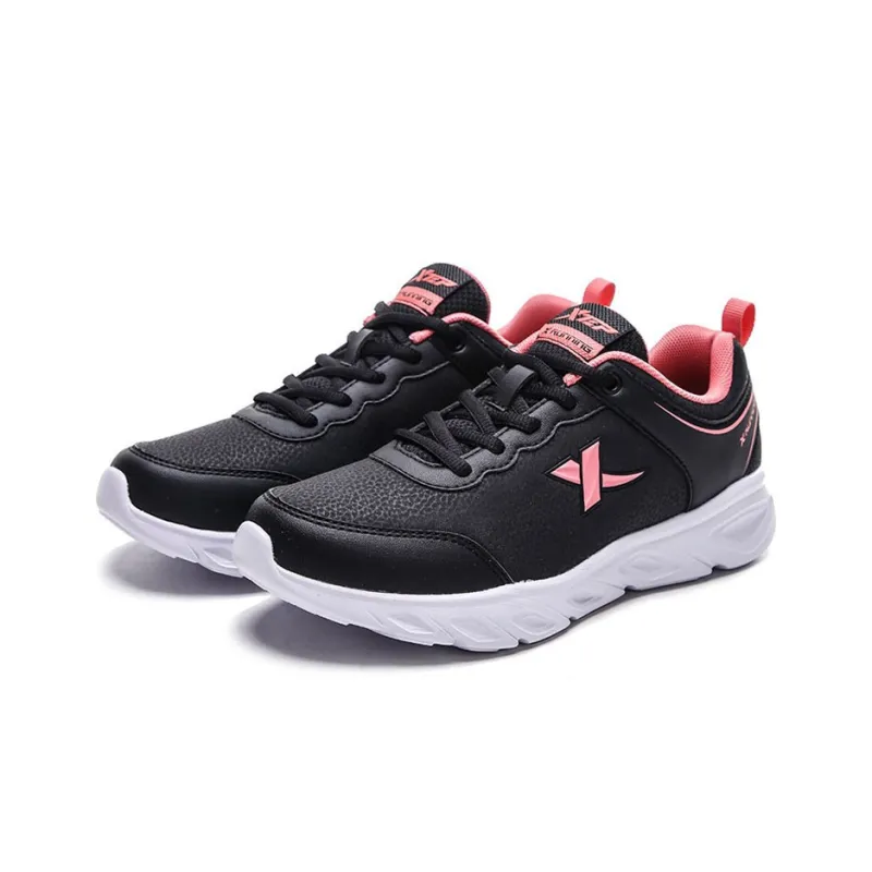 XTEP Running Shoes Women's Low Top Black/Pink/Red-1