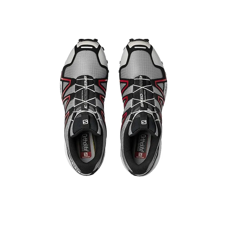 SALOMON Speedcross 3 Adv 'Gray Black Red'-2
