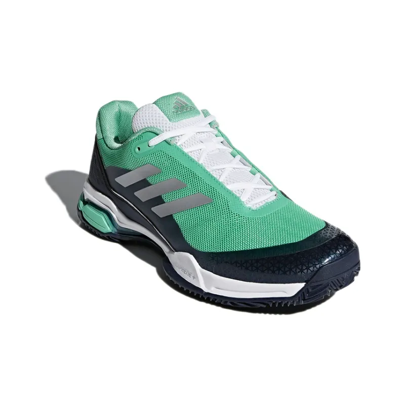 Adidas Barricade Tennis Shoes Men Low-Top Blue/Green-2