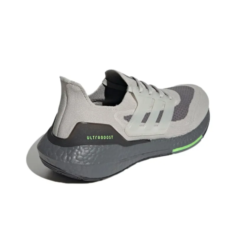 Adidas Ultra Boost 21 Metal Grey Signal Green-3