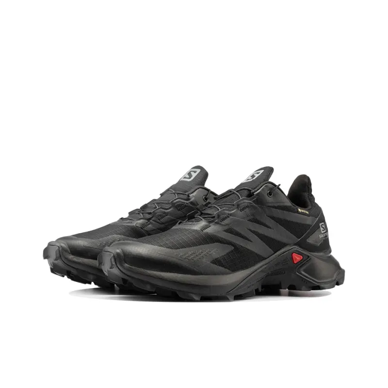 SALOMON Anti Slip Wear Resistant Waterproof And Breathable Low Top Running Shoes Women's Black-2