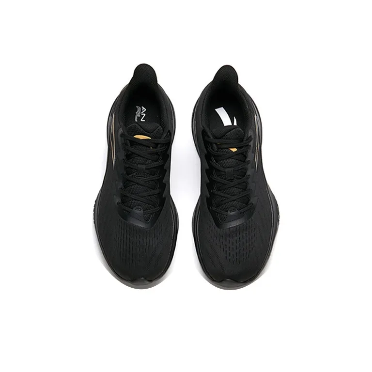 Anta DuCi1 Cushioning, Slip Resistant, Abrasion Resistant, Breathable Low Top Running Shoes Men's Black-3