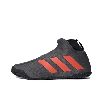 Adidas Stycon Cushioning Anti Slip And Wear Resistant Low Top Running Shoes Men's Gray Orange