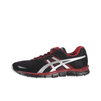Asics Gel-Blur 33 Anti-Slip And Wear-Resistant Breathable Low-Top Running Shoes Men's Black Silver