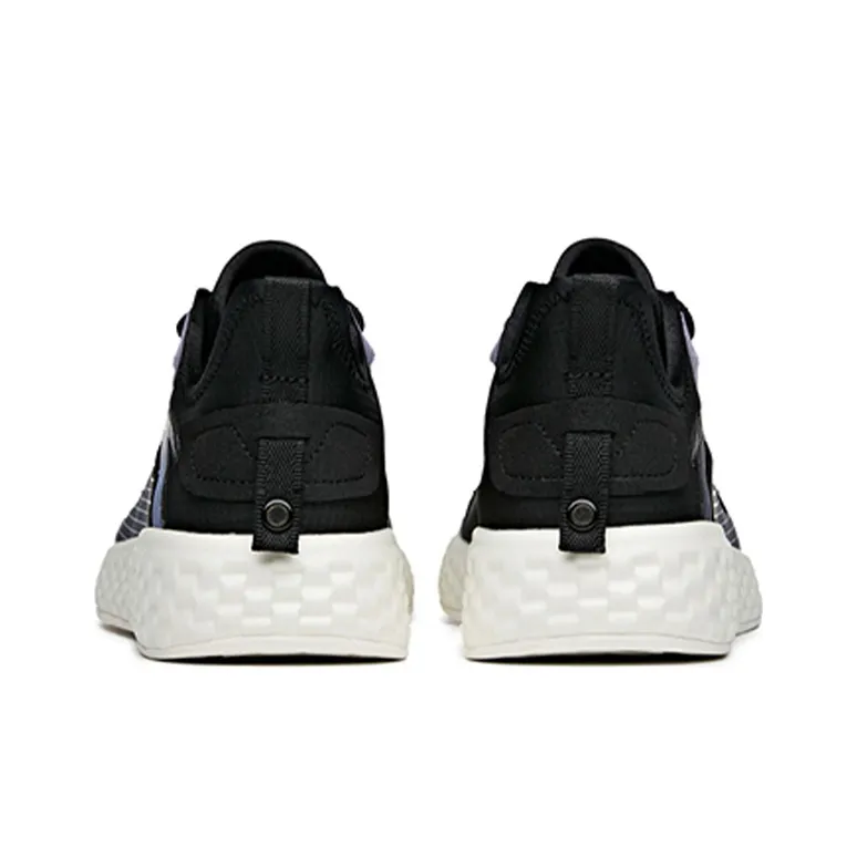 Anta Running Collection Diamond Pattern Low-Top Running Shoes Women's Black Purple-4