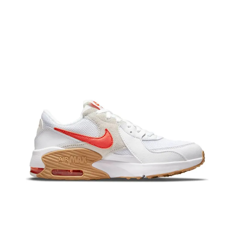 Nike Cushioning Anti-Slip And Wear-Resistant Breathable Coverage Low-Top Running Shoes GS White Gray Orange Multicolor-1