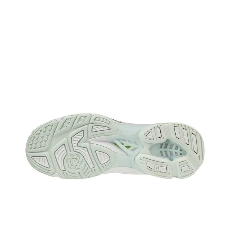 Mizuno Women's Wave Lightning Z5 Mid 'White Green'-2