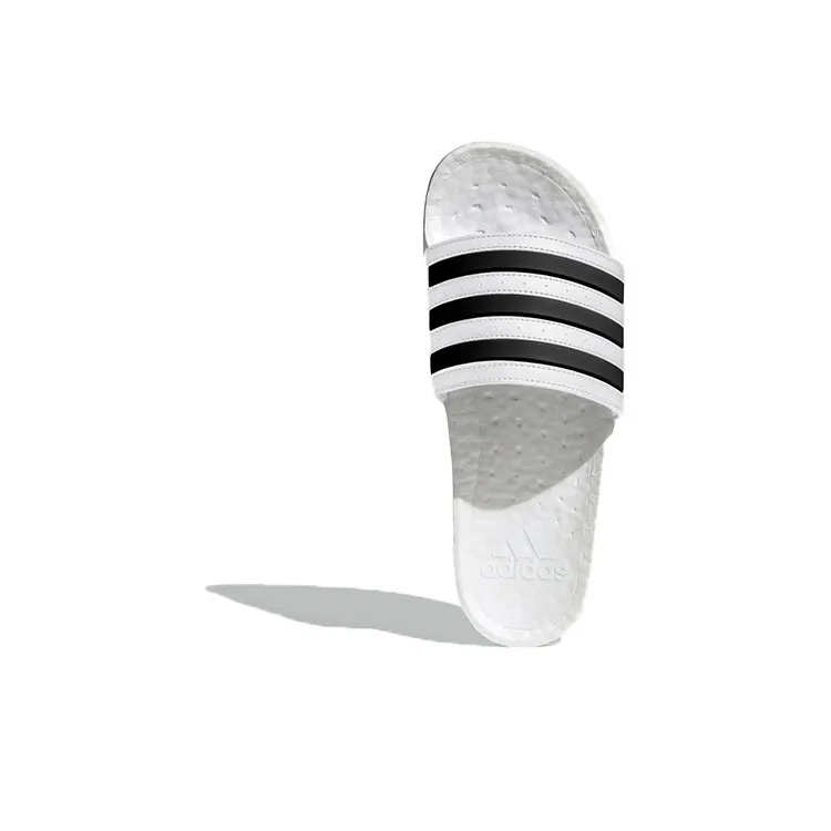 Adidas Adilette Boost Slides White Black Stripes-4