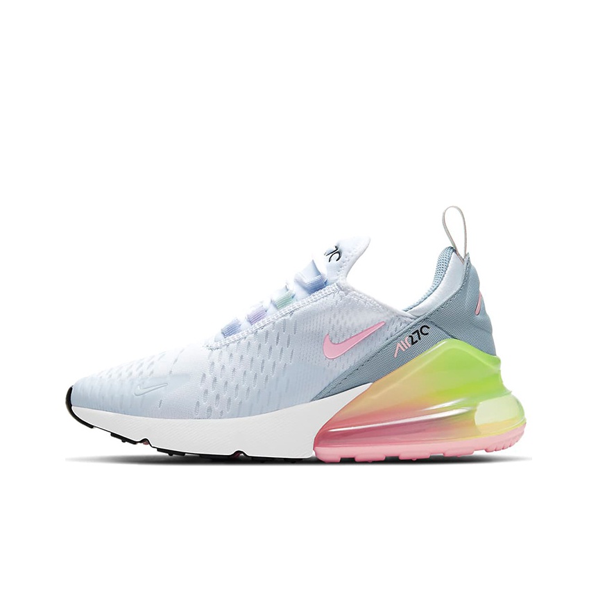 orange pink and blue air max 270