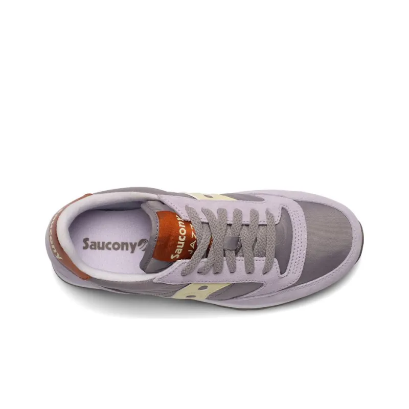 Saucony Jazz Original Running Shoes Women's Low-Top Gray/Purple/White-3