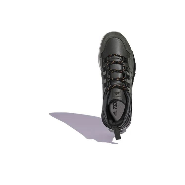 Terrex Hikster Adidas Leather Low 'Black Green'-4