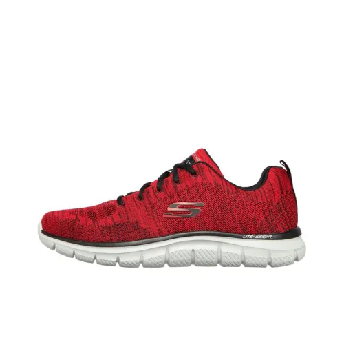 Skechers Track Casual Shoes Men Low-Top Red/Black