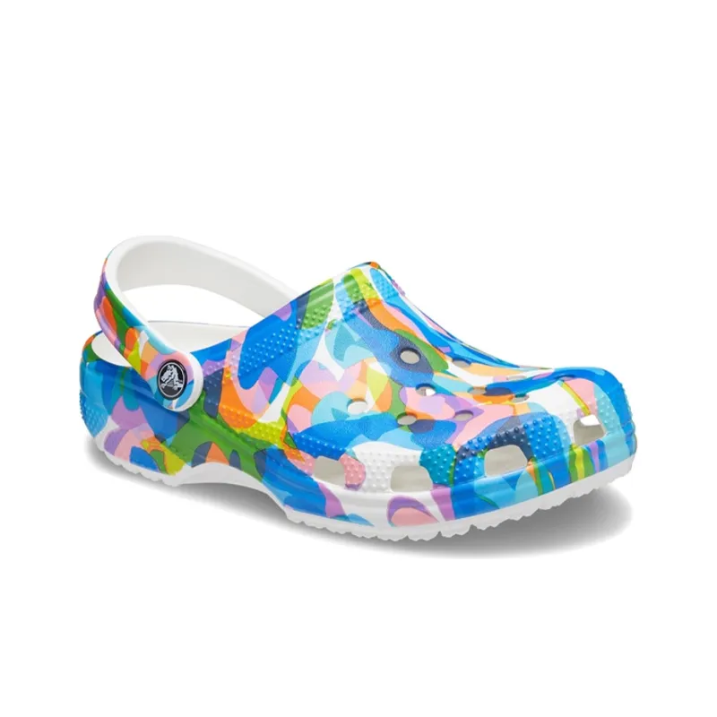 Crocs Classic Bubble Block Clogs 'Blue Multi'-2