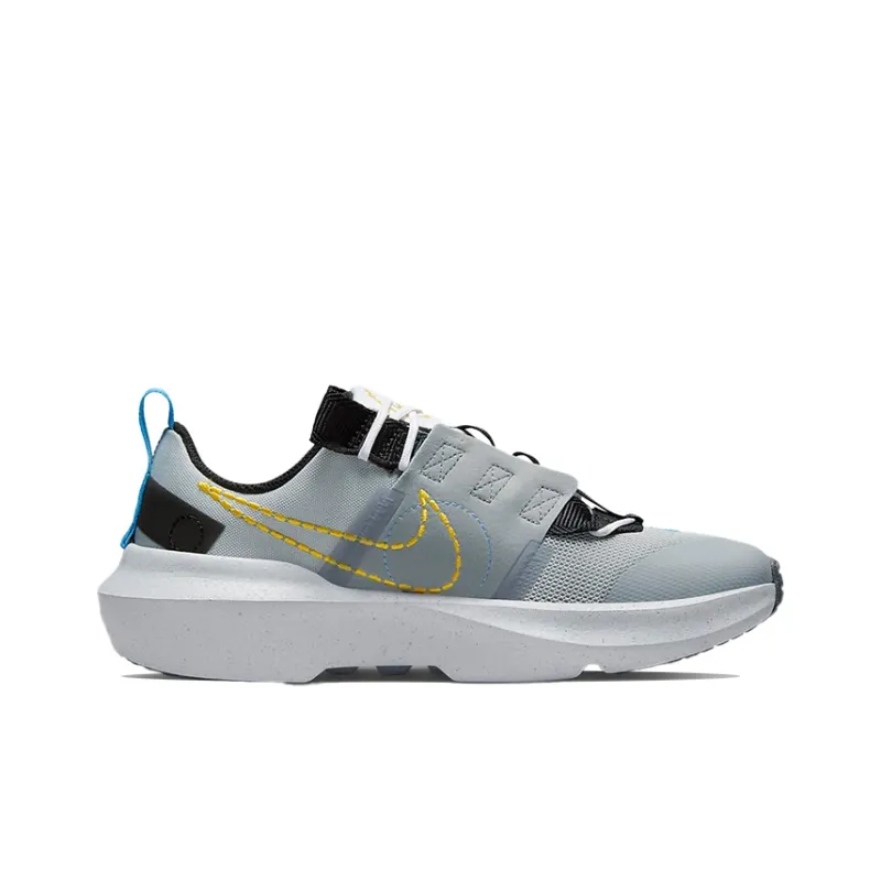 Nike Crater Impact Sports Shoes Grey/Blue/Yellow GS-1