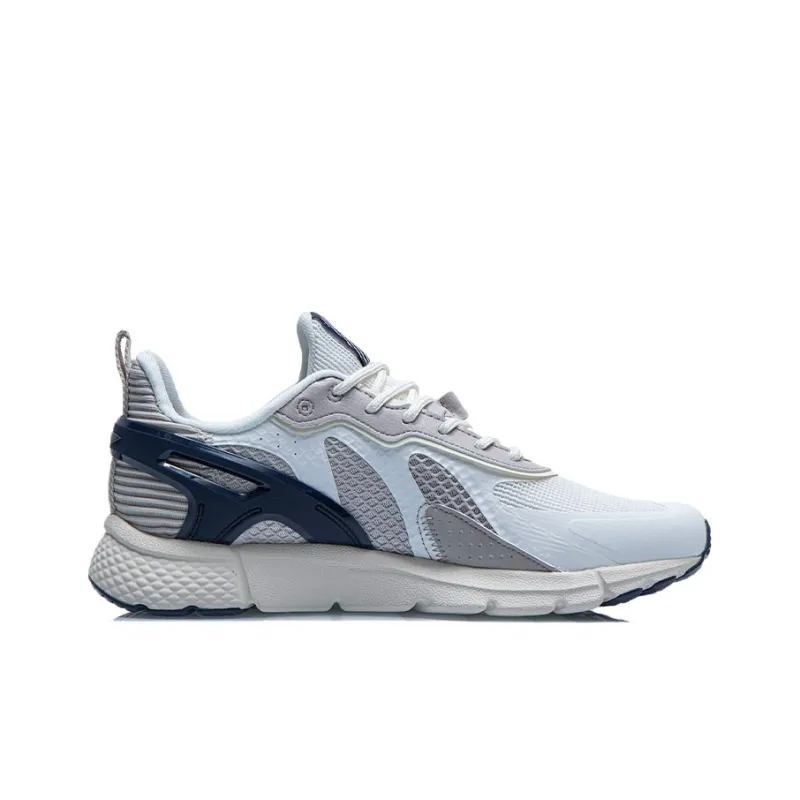 LiNing Mafia Anti Slip Wear Resistant Low Top Running Shoes Men's Gray White-1