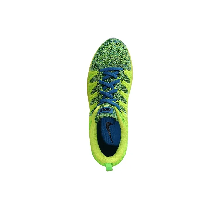 Nike Flyknit Lunar 2 Cushioning, Slip Resistant, Lightweight Low Top Running Shoes Women's Green-2