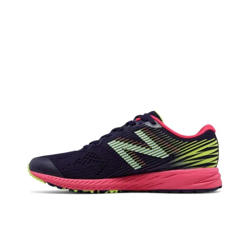 New Balance NB 1400 Running Shoes Women's Low-Top Denim Blue/Cherry Pink/Lemon Yellow