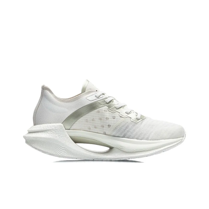 LiNing Jueying Essential Abrasion Resistant Breathable Low Top Running Shoes Mist White-1