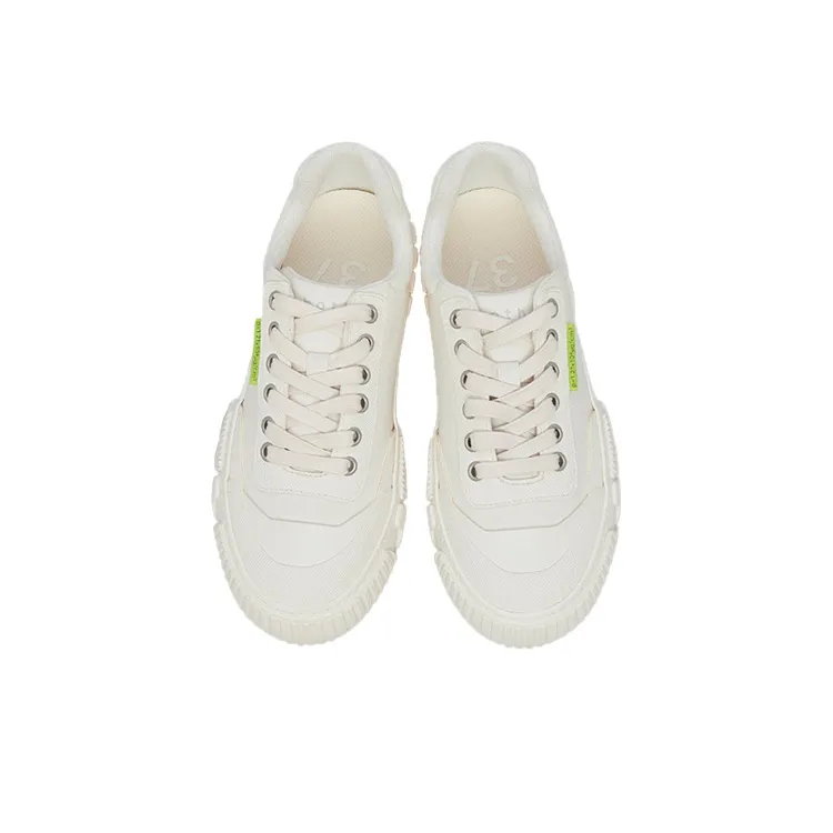 Both Broken C Low Top Casual Skateboard Shoes Women's White-3