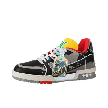 LOUIS VUITTON Lv Trainers 'Red Multi color'