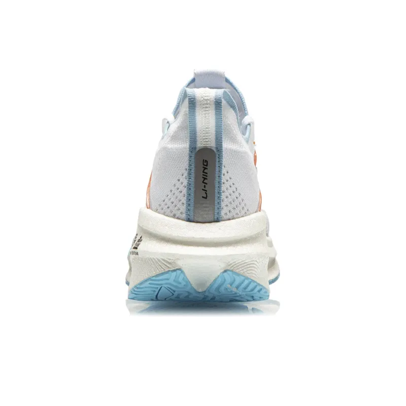 LiNing Jueying Essential Cushioning Anti Slip And Wear Resistant Low Top Running Shoes White Blue Yellow-5