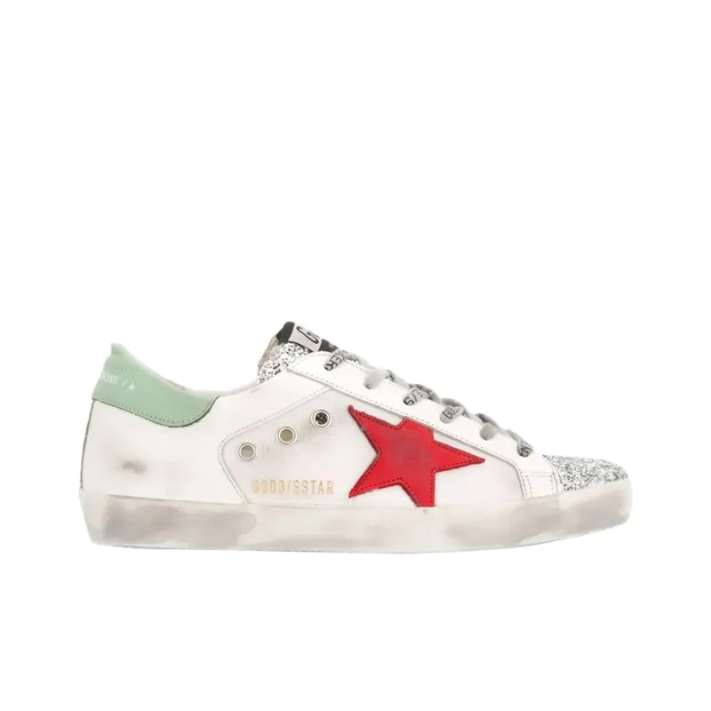Golden Goose Super Star Low Top Skateboard Shoes Women's White-1
