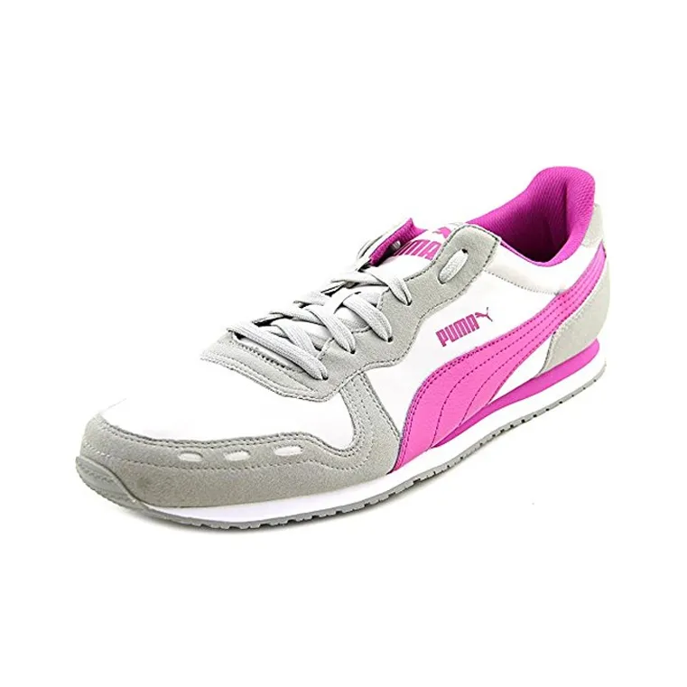 PUMA Cabana Racer Running Shoes Women's Low-Top Gray/Pink-1