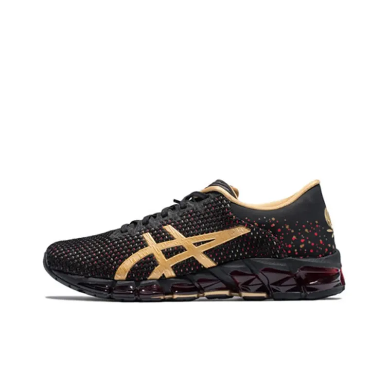 Asics Gel-Quantum 360 5 Wear-Resistant Low-Top Running Shoes Women's Black Gold-0