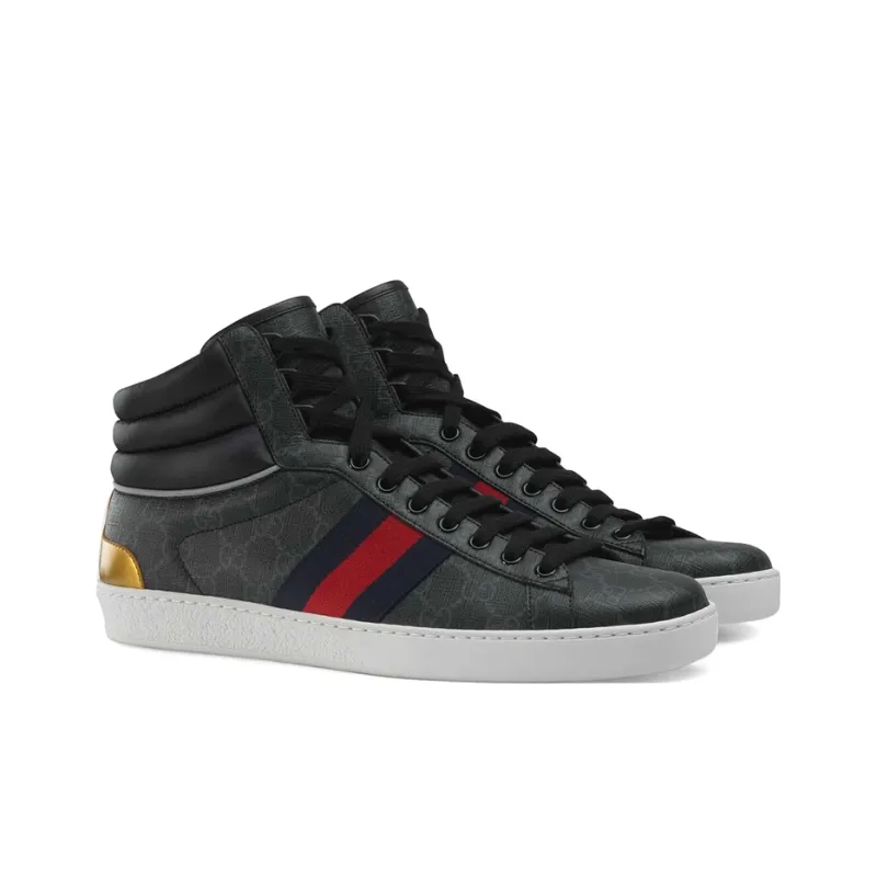 GUCCI Ace Gg High Top 'Black'-1