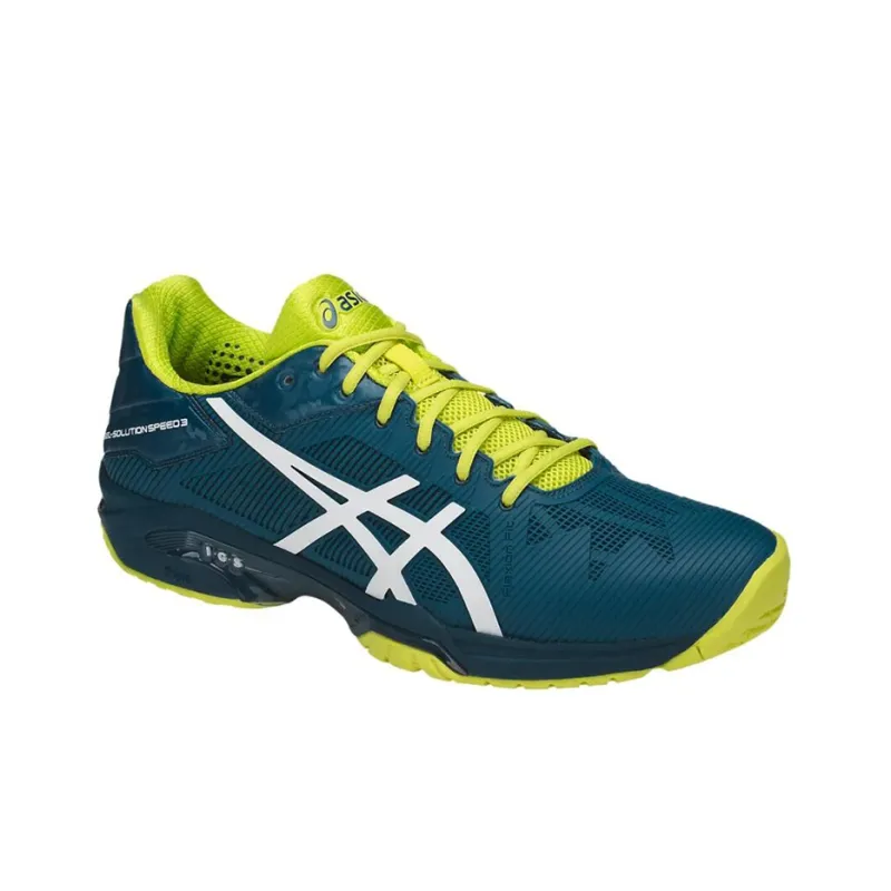 Asics Gel-Solution Speed 3 Durable Breathable Lightweight Low-Top Running Shoes Men's Jasper White-2