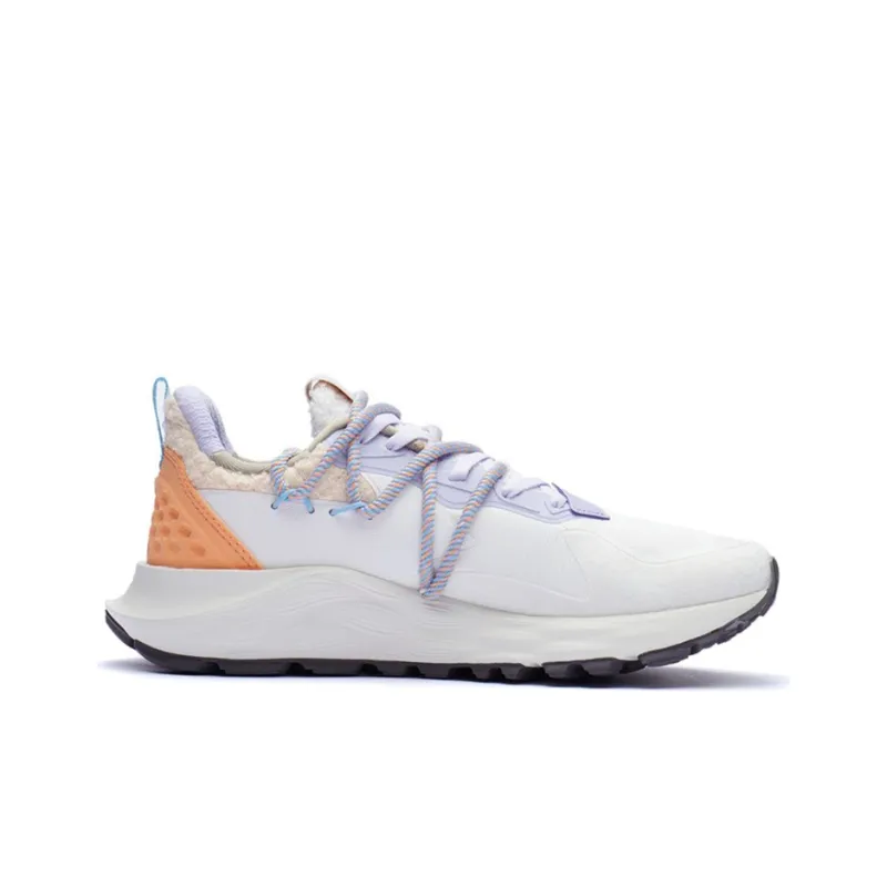 LiNing Cloud Shield PLUS Durable Breathable Low Top Running Shoes Women's Mist White-1
