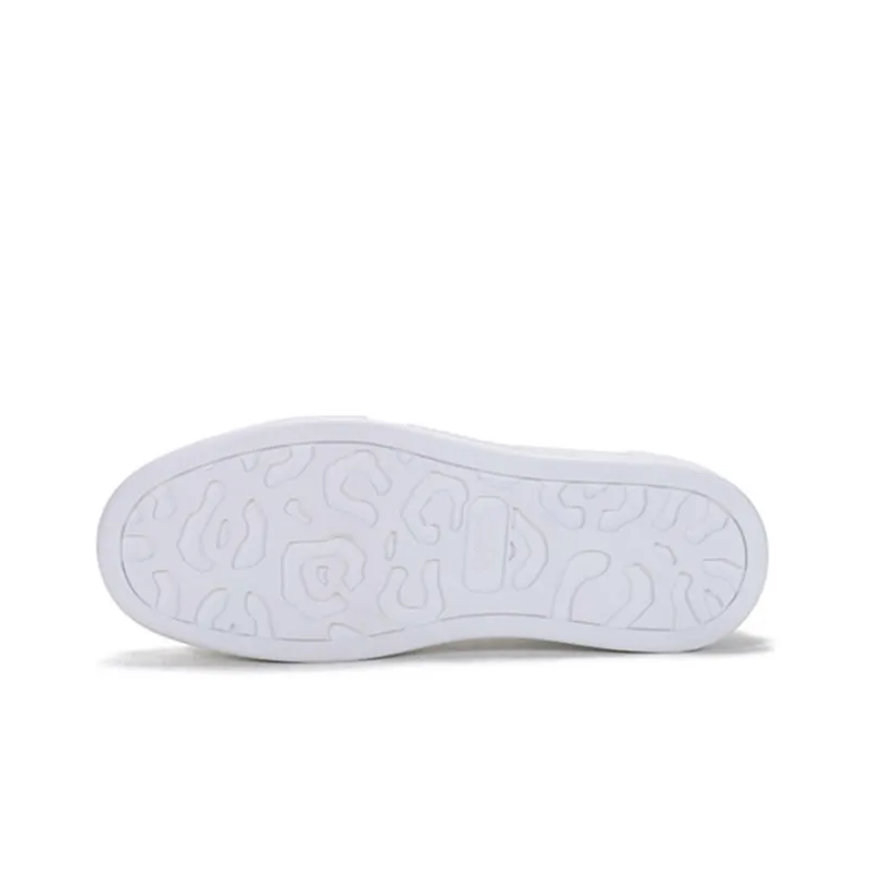 Alexander McQueen Deck Skate Plimsoll Lace Up 'White White'-5