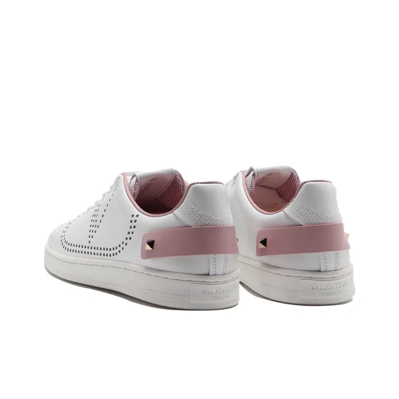 Valentino Women's Backnet Sneaker 'White Light Pink'-4