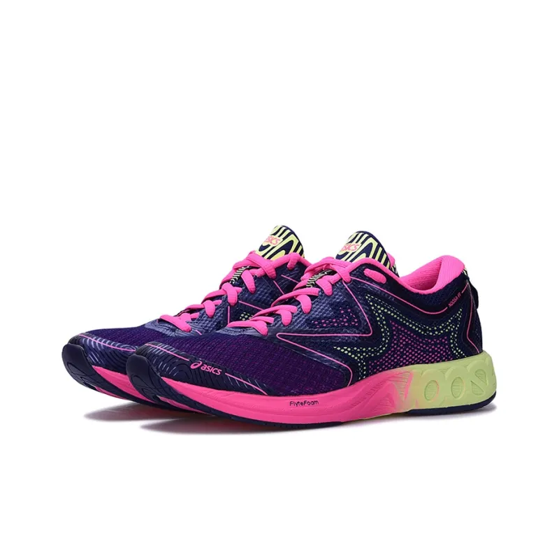 Asics Noosa FF Cushioned Abrasion-Resistant Slip-Resistant Low-Top Running Shoes Women's Blue Pink-3