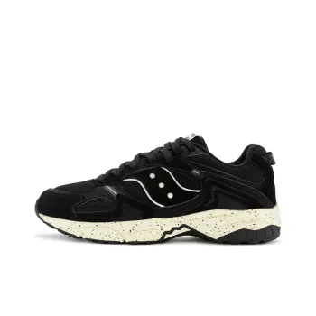 Saucony GSD 90S Cushioning Low Top Casual Running Shoes Unisex Black