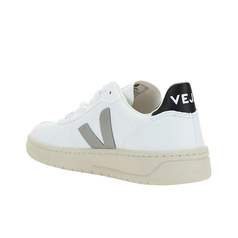 VEJA V-10 Stylish Skateboarding Shoes Women's White Gray-3