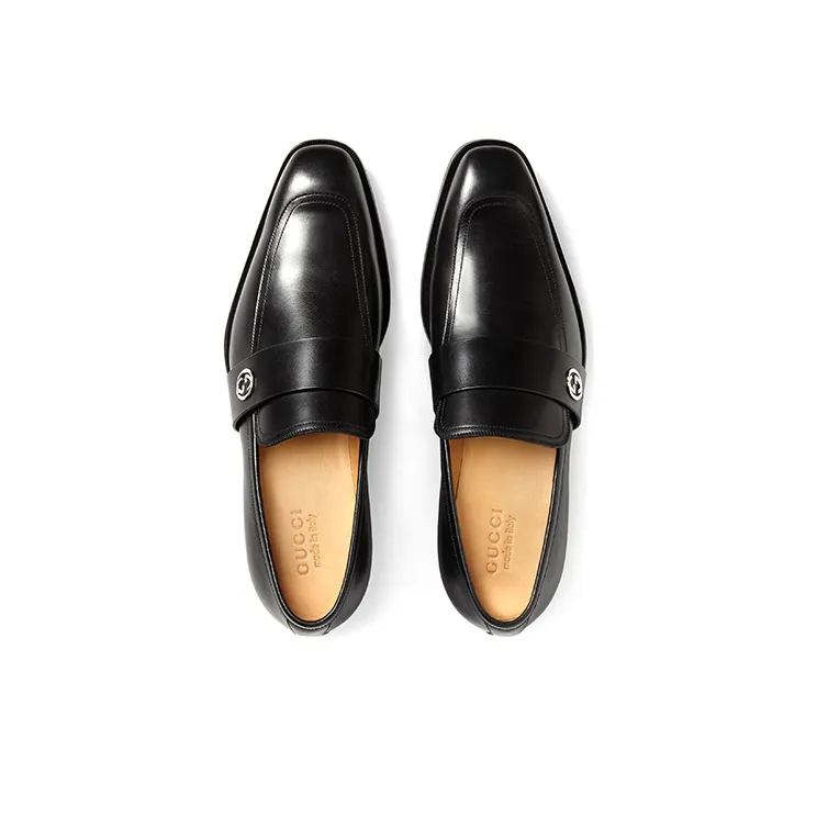 GUCCI Dress Shoes Men Low-Top Black-3