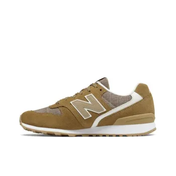New Balance NB 696 Glen Check Plaid Low-Top Running Shoes Women's Oat Brown