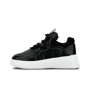 HOGAN Rebel H562 Cushioned Slip Resistant Abrasion Resistant Low Top Casual Shoes Women's Black