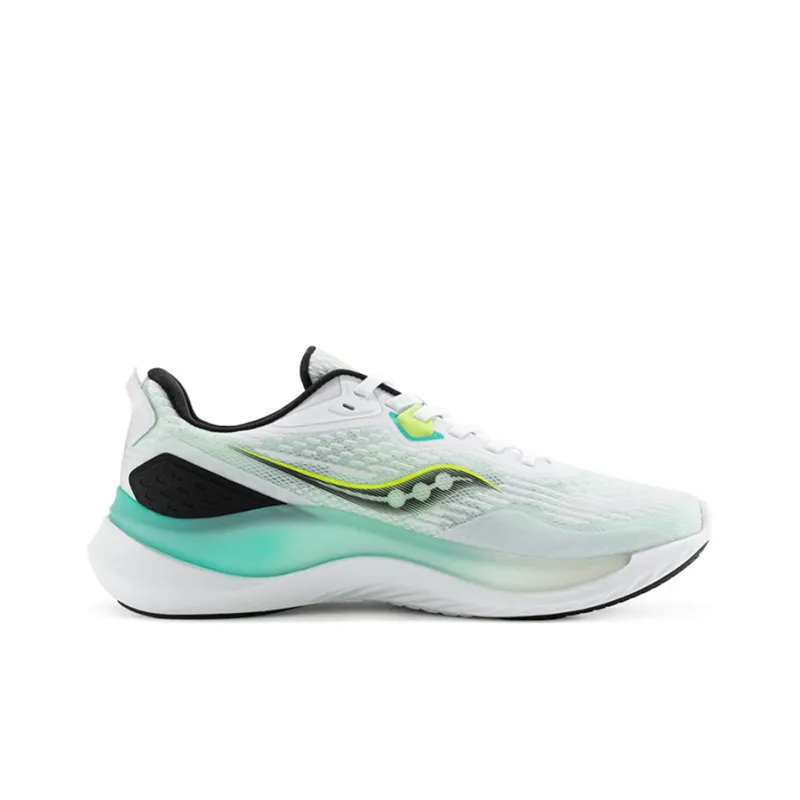 Saucony Phoenix Inferno 2 Cushioning Anti Slip And Wear Resistant Low Top Casual Running Shoes Men's White Green-1