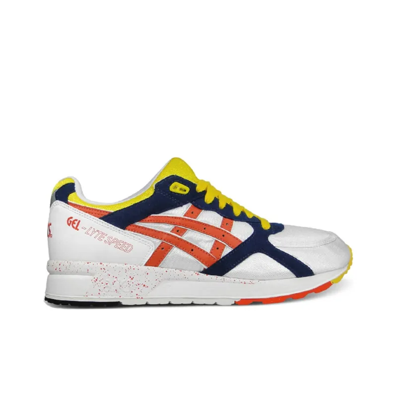 Asics Gel-Lyte Speed Low-Top Running Shoes Men's White Orange-1