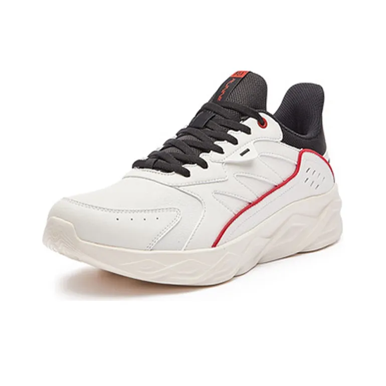 361° Cushioned Water-Resistant Lightweight Low-Top Running Shoes Men's Feather White-1