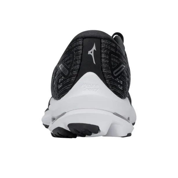 Mizuno Women's Wave Rider 25 Waveknit 'Black Grey' Women's-2