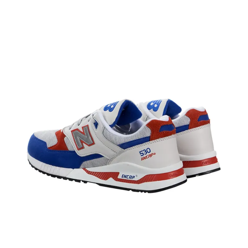 New Balance 530 Series Wear resistant Non Slip Low Tops Casual White Blue-2
