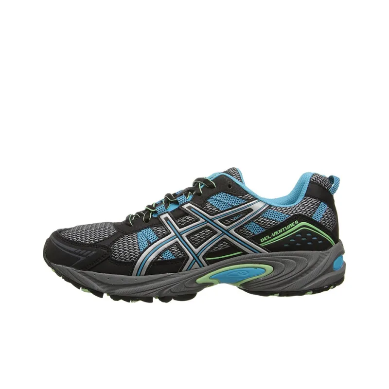 Asics Gel-Venture 6 4 Low-Top Running Shoes Women's Gray Blue-0
