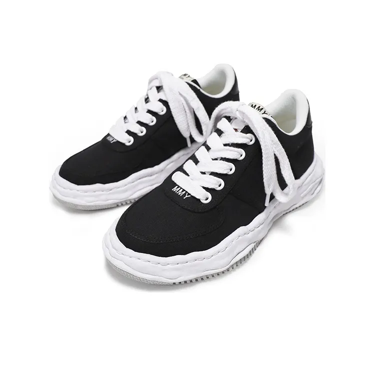 MIHARA YASUHIRO Wayne Low Top Stylish Skateboarding Shoes Unisex Black-2
